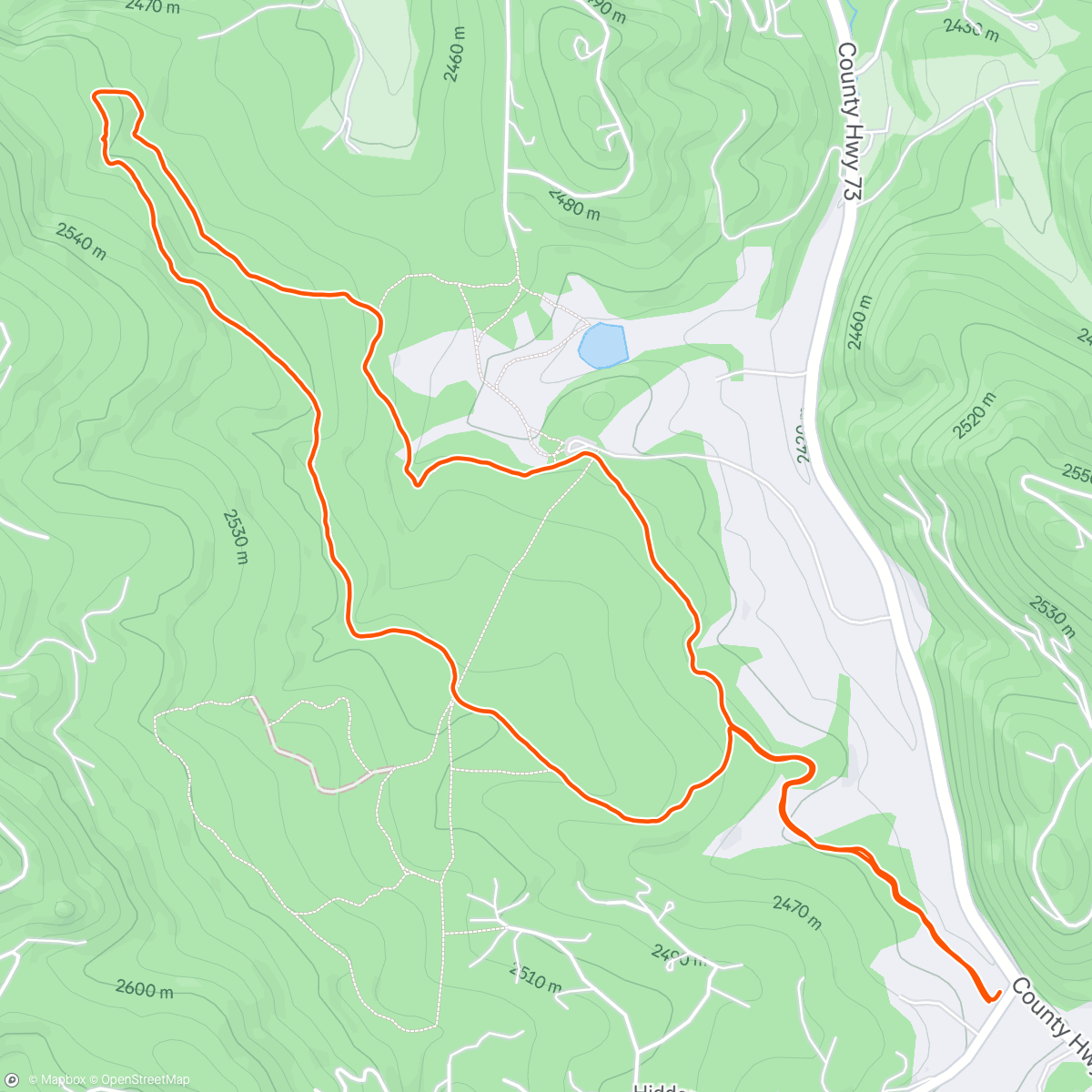Map of the activity, Flying J Lollipop loop