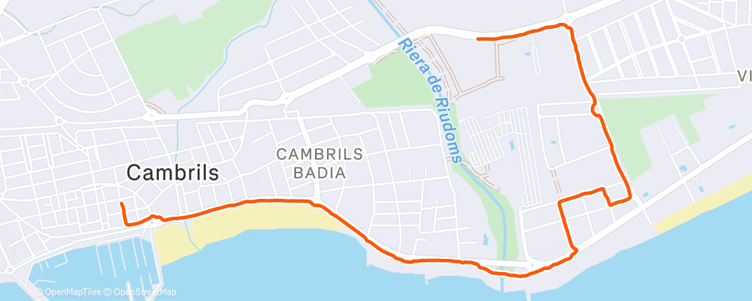 Map of the activity, Morning Walk