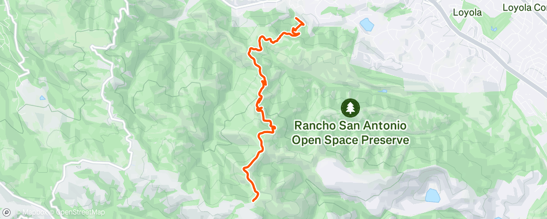 Map of the activity, Morning Hike