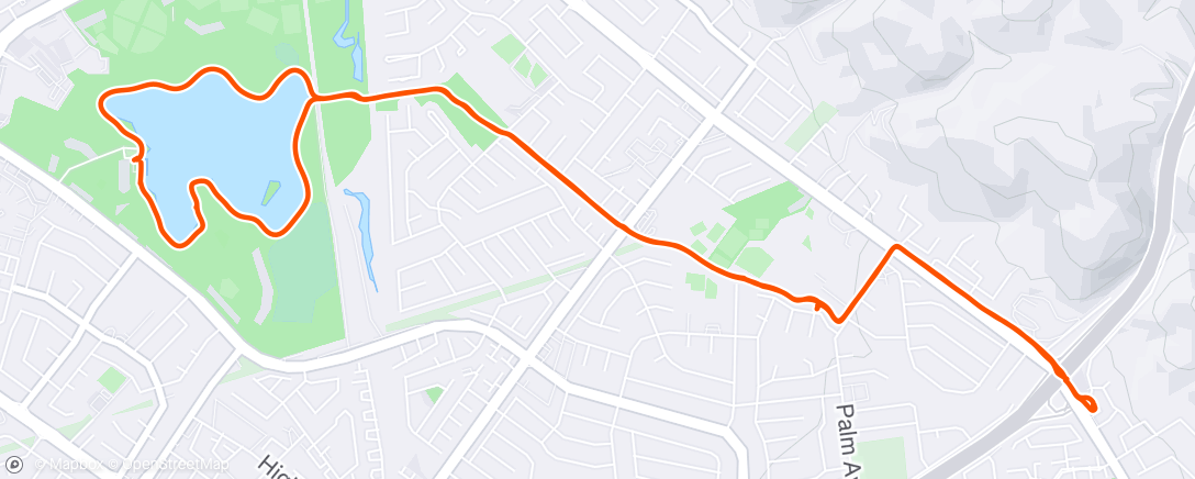 Map of the activity, Morning Walk