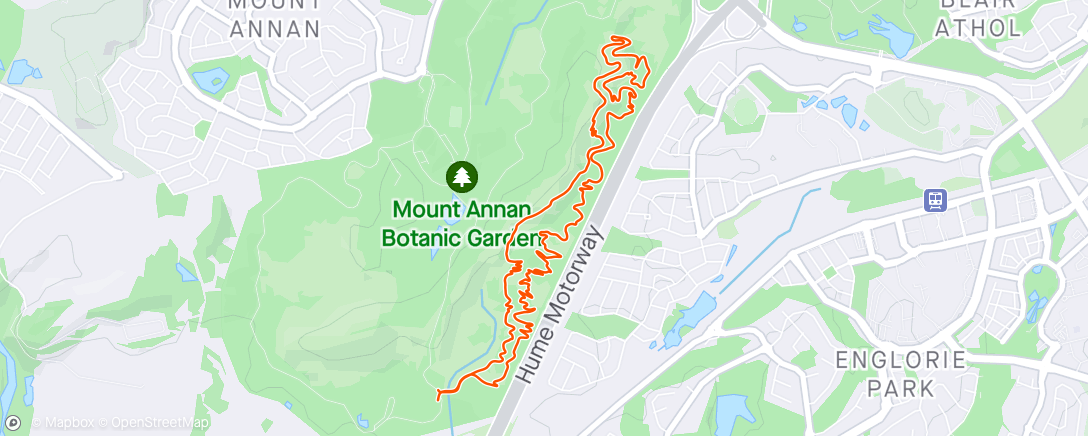 Map of the activity, Garden Trail