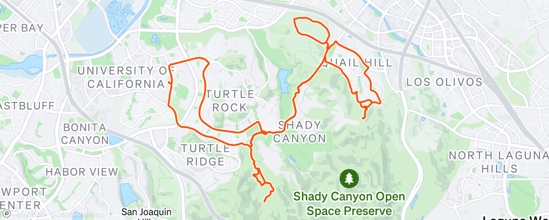 Map of the activity, Afternoon Ride