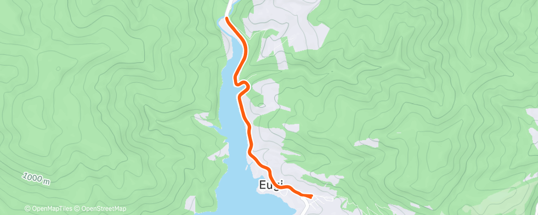 Map of the activity, Carrera de tarde