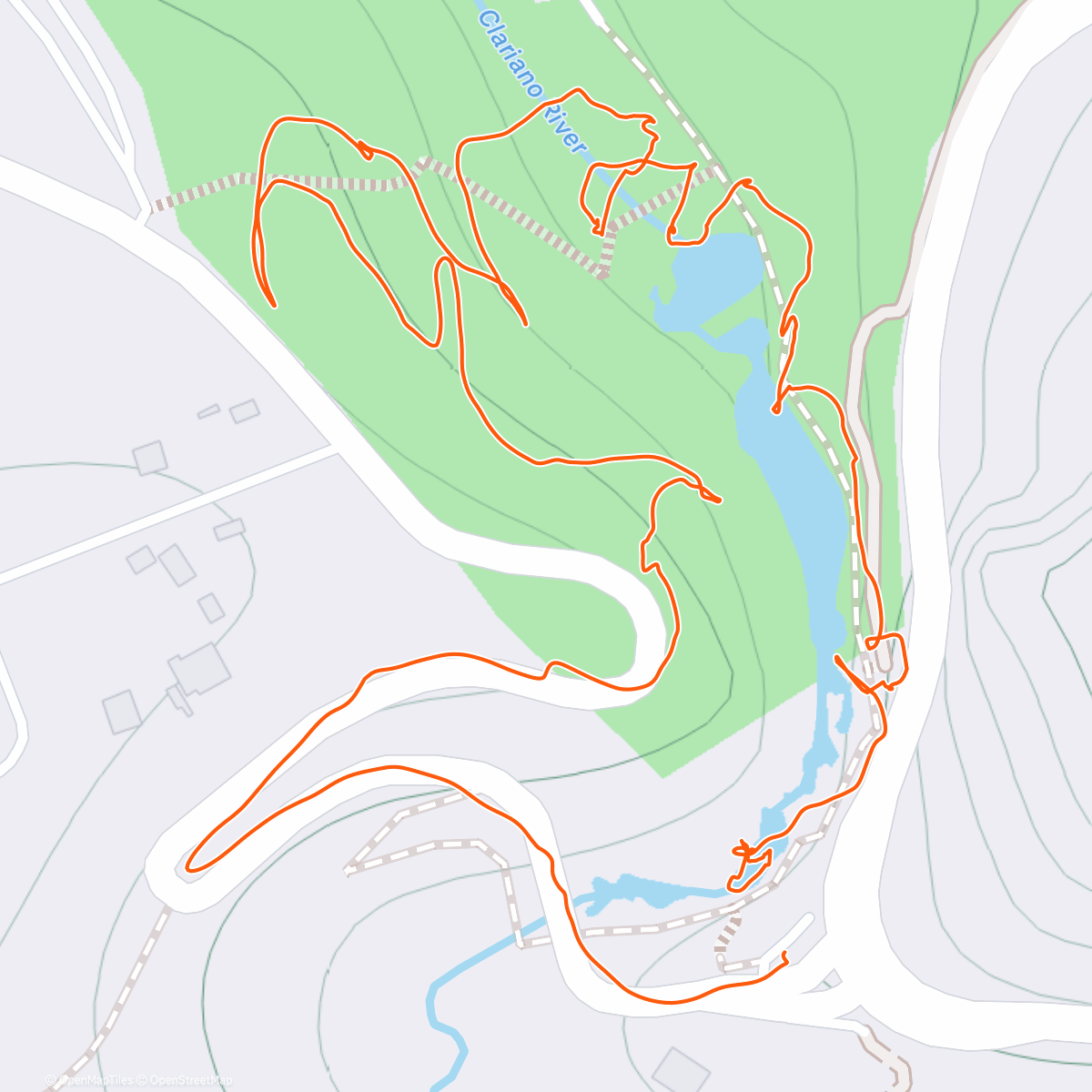 Mapa de la actividad (Short walk in canyon near Bocairent)