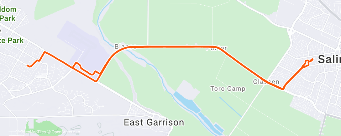 Map of the activity, Afternoon Ride