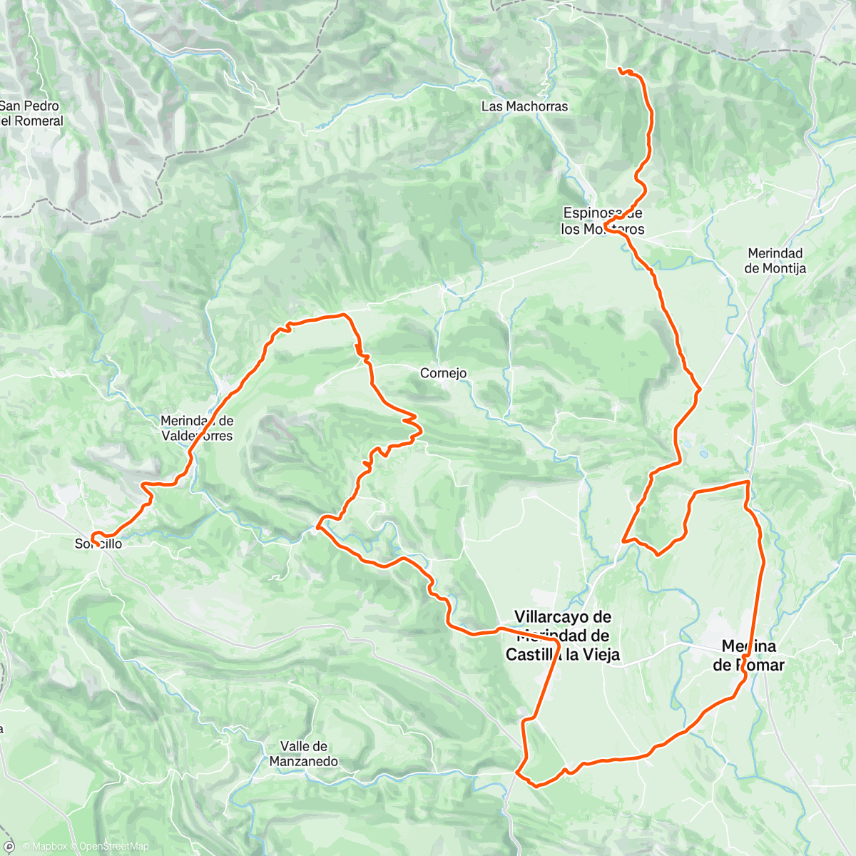 Map of the activity, Stage 3 - Vuelta a Burgos