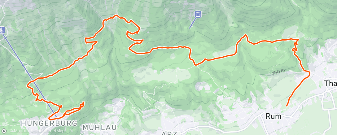 Map of the activity, Rumer Alm lunch
