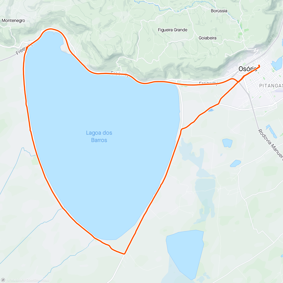 Map of the activity, Desafio ramos bike , 2° etapa