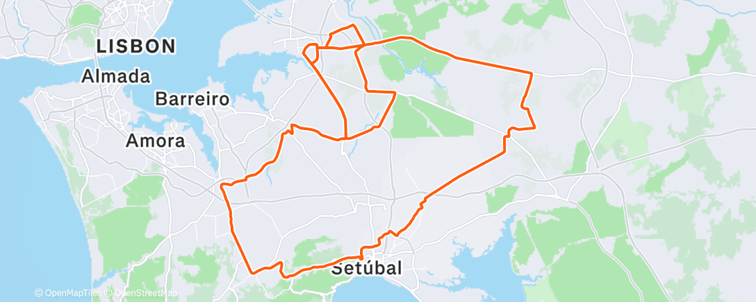 Map of the activity, Morning Ride🚴‍♂️🦵🔥