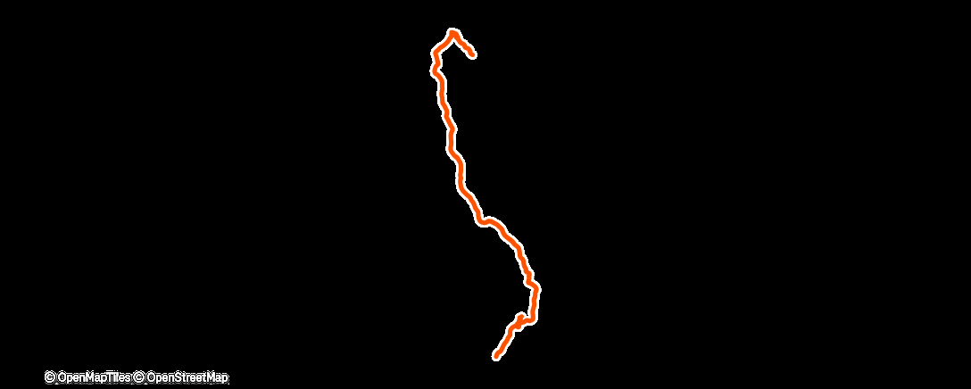 Map of the activity, Pedalata mattutina