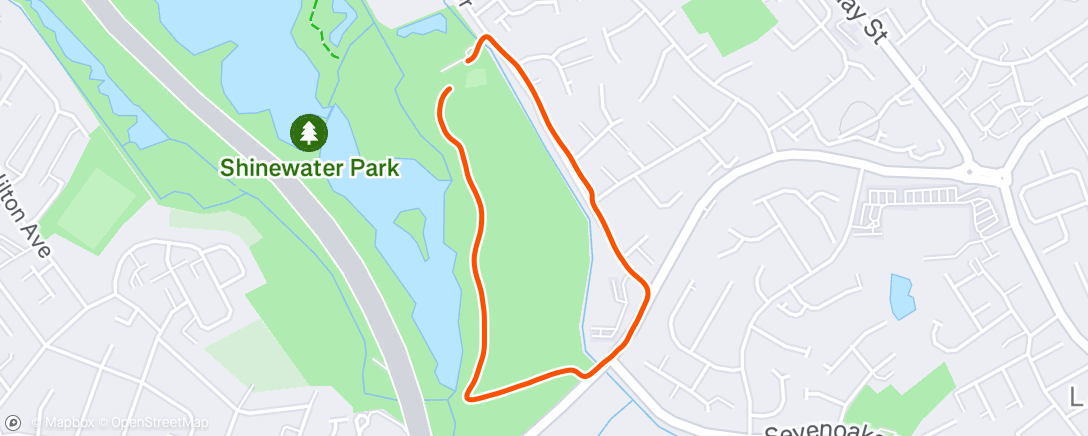 Map of the activity, Morning Run