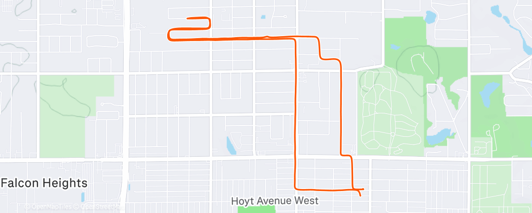 Mapa de la actividad (Afternoon Run)