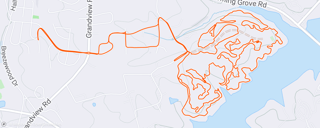 Map of the activity, Morning Mountain Bike Ride
