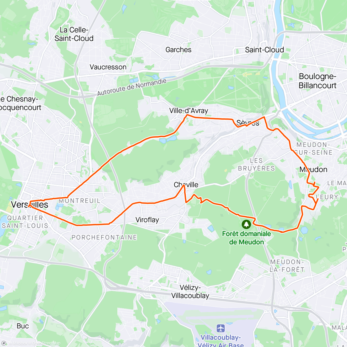 Map of the activity, Royal Loop