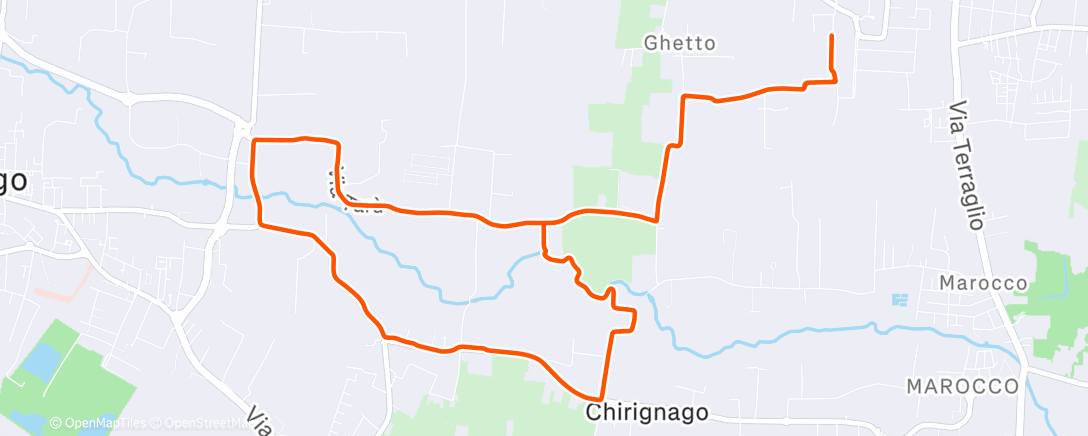 Карта физической активности (Corsa serale)