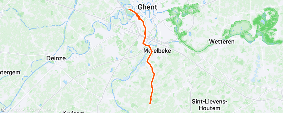 Map of the activity, Home <-> Gym
