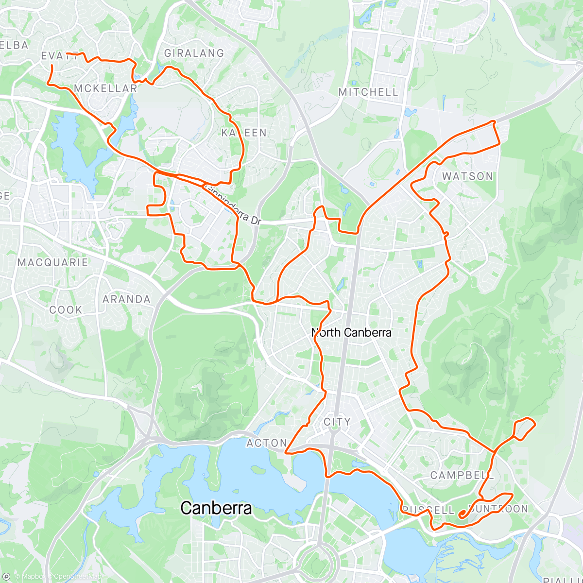 Map of the activity, Mt Pleasant + ride with the lads