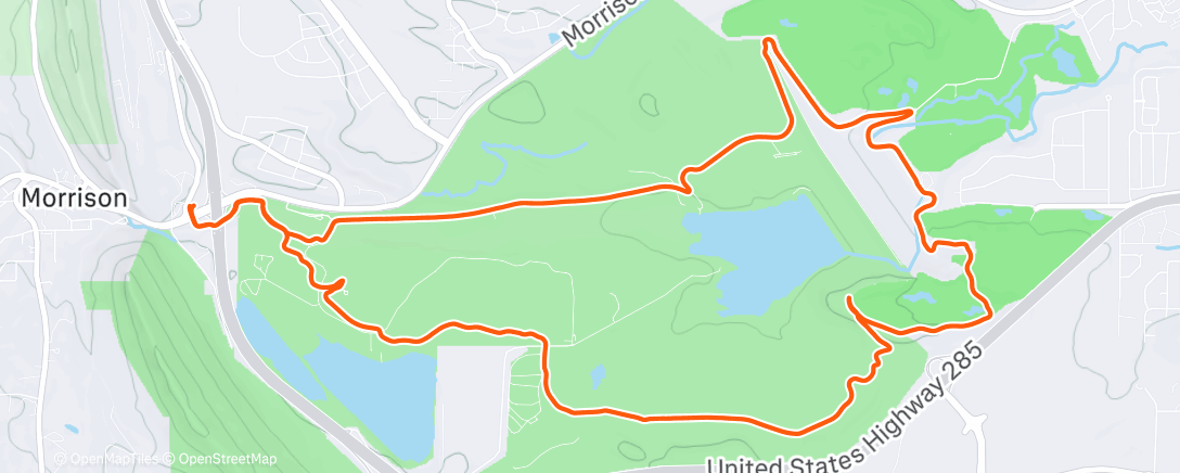 Map of the activity, Finally got out with Jeff