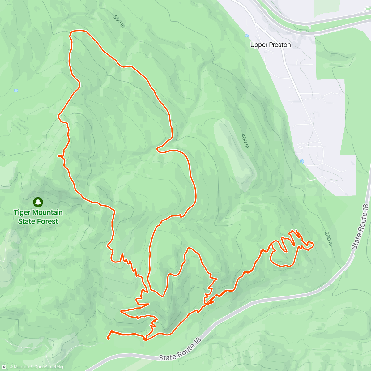 Map of the activity, After work hot laps