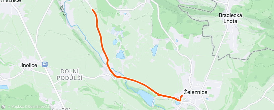 Map of the activity, Evening Run