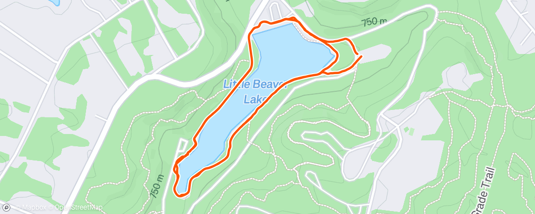 Map of the activity, Morning Walk