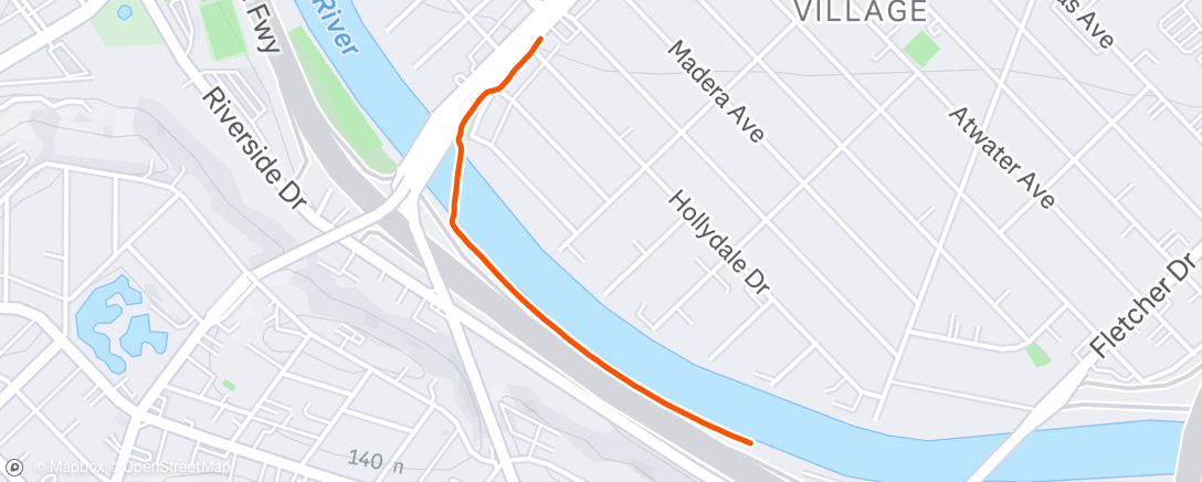 Map of the activity, Afternoon Ride