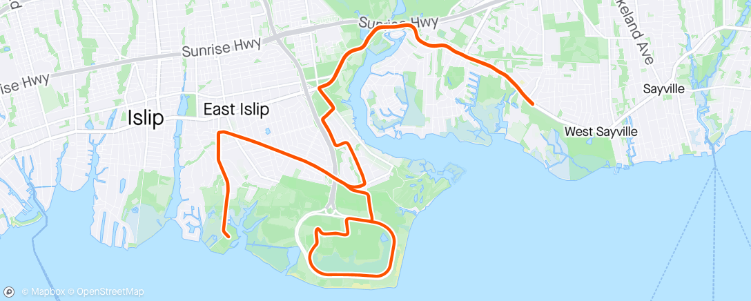 Map of the activity, Rush hour solo