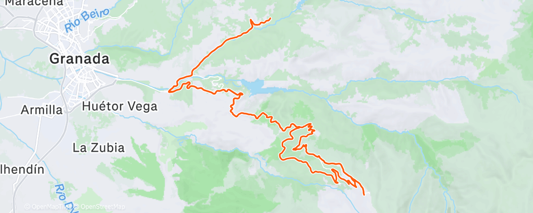 Map of the activity, Afternoon Ride