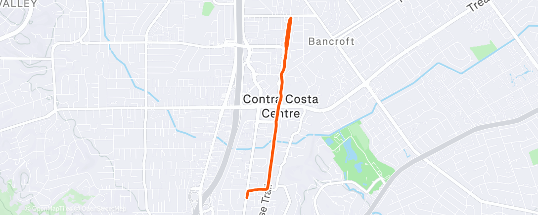 Карта физической активности (Afternoon Run)