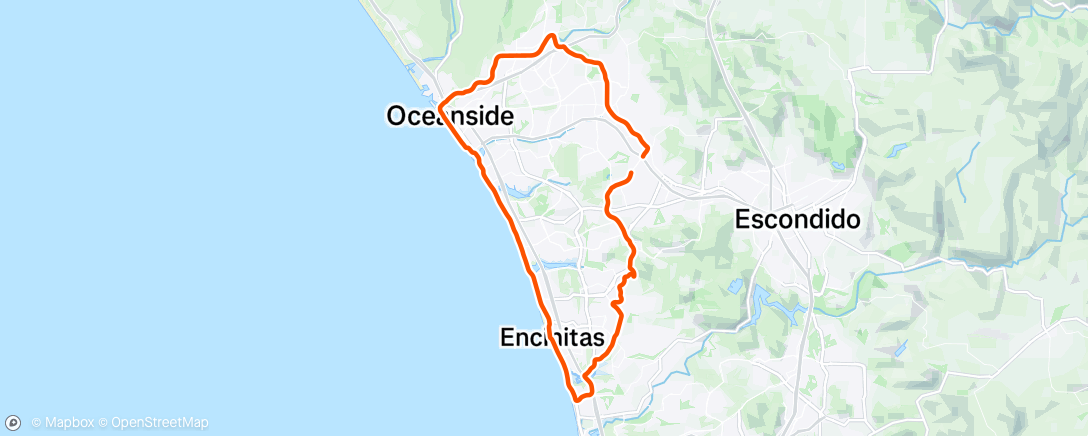 Map of the activity, Morning Ride