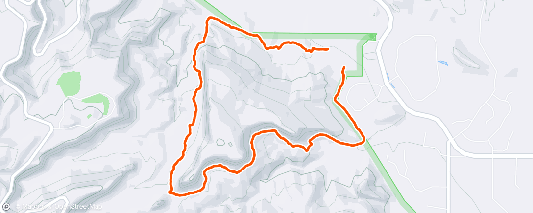 Map of the activity, Morning Hike