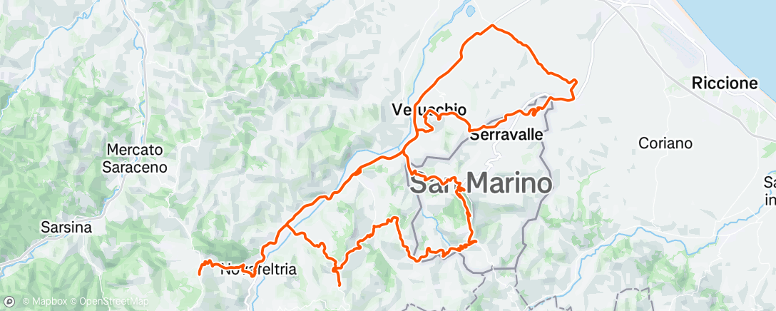 Mappa dell'attività Morning Ride