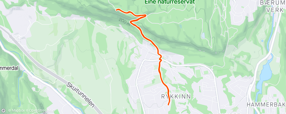 Map of the activity, Solfjellstua