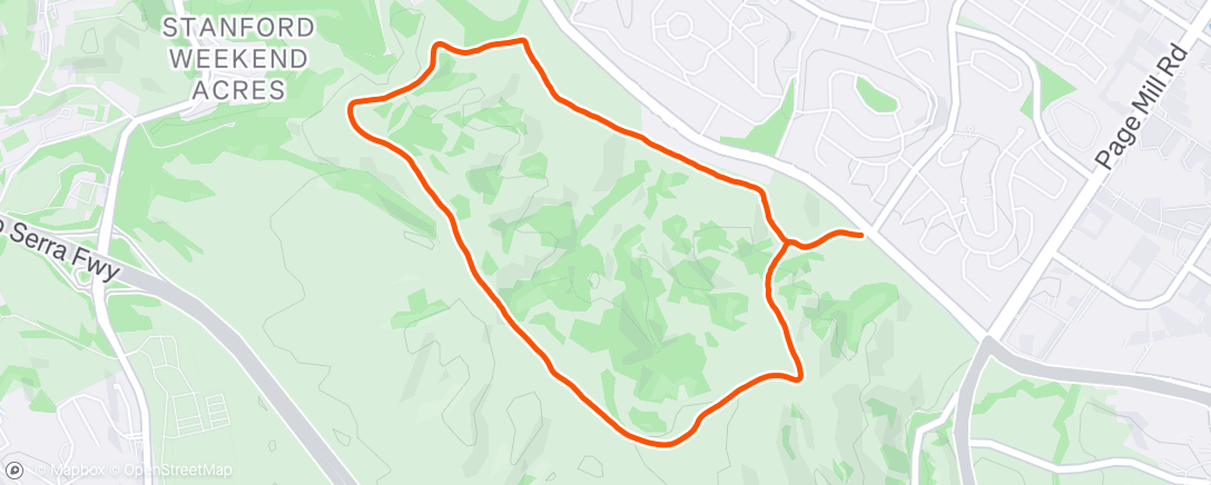 Map of the activity, Morning Hike