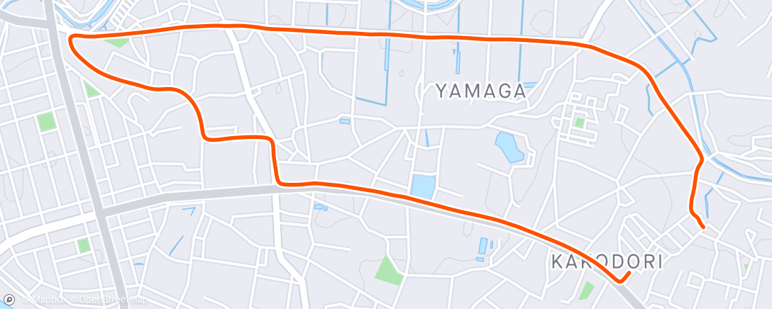 Mappa dell'attività 夕方のウォーキング