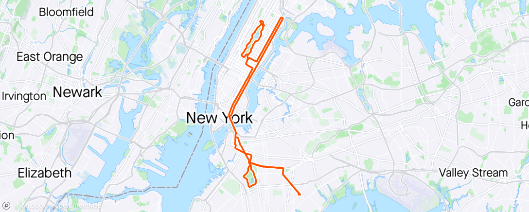 Map of the activity, 2nd ride of the day - Testing my new speakers 🔊