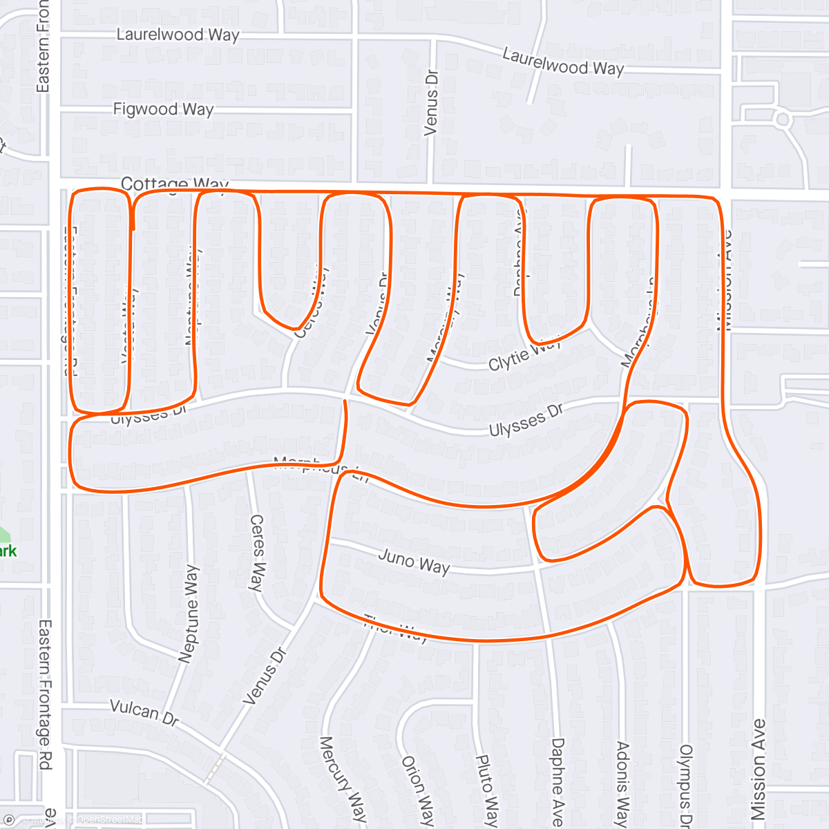 Mapa da atividade, Freakin out the neighborhood