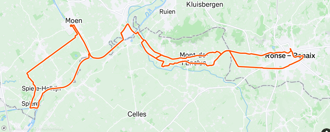 Map of the activity, Morning Ride