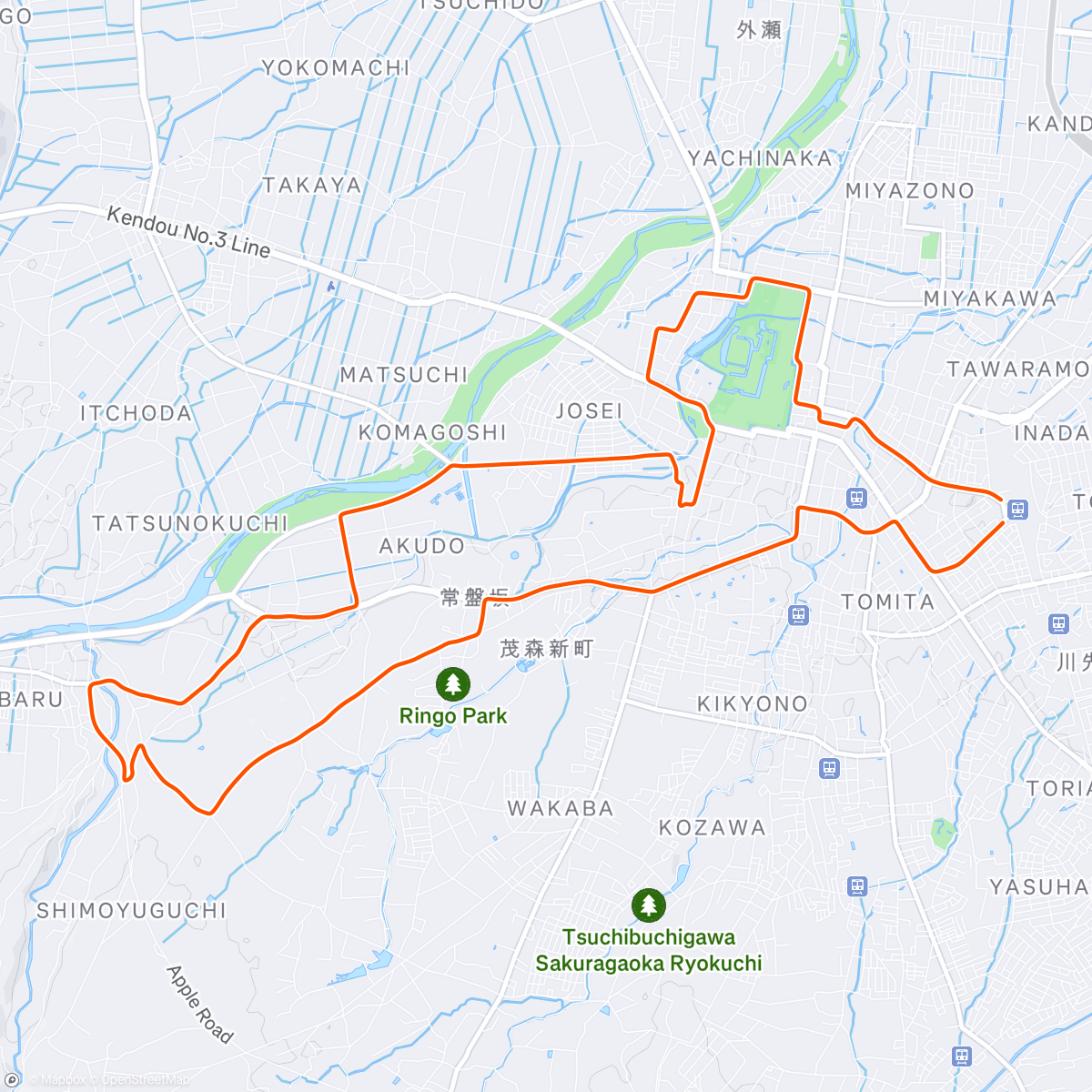 Map of the activity, ROUVY - Tour of Tohoku JAPAN. Culture. Hirosaki