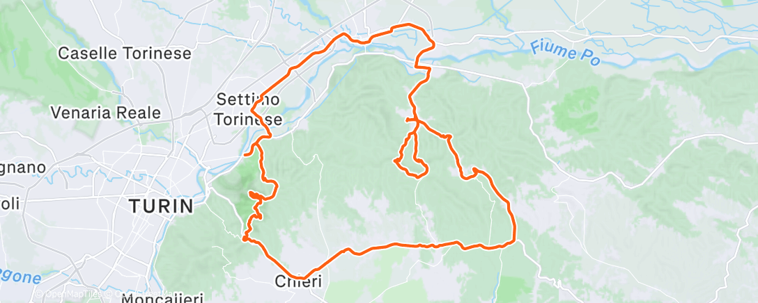 Map of the activity, Morning Ride