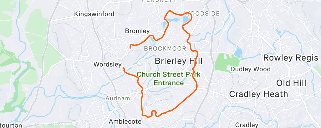 Mapa de la actividad (Morning Run)