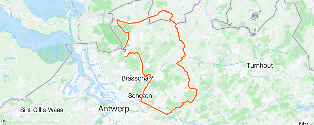 Map of the activity, Aeroad Ride + Niels