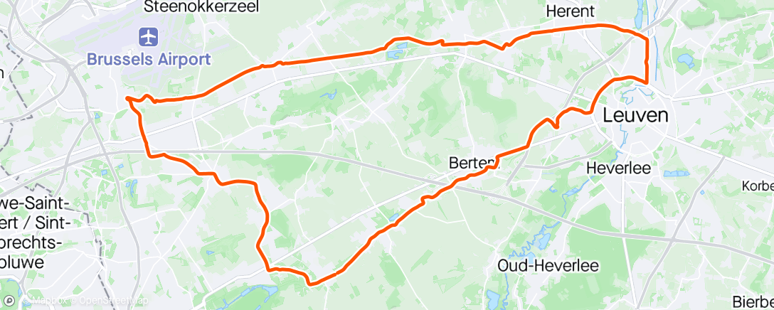 Map of the activity, Paar keer met de gravel 'steigeren' op de Vlaamsche fiets(snel)wegen💨
