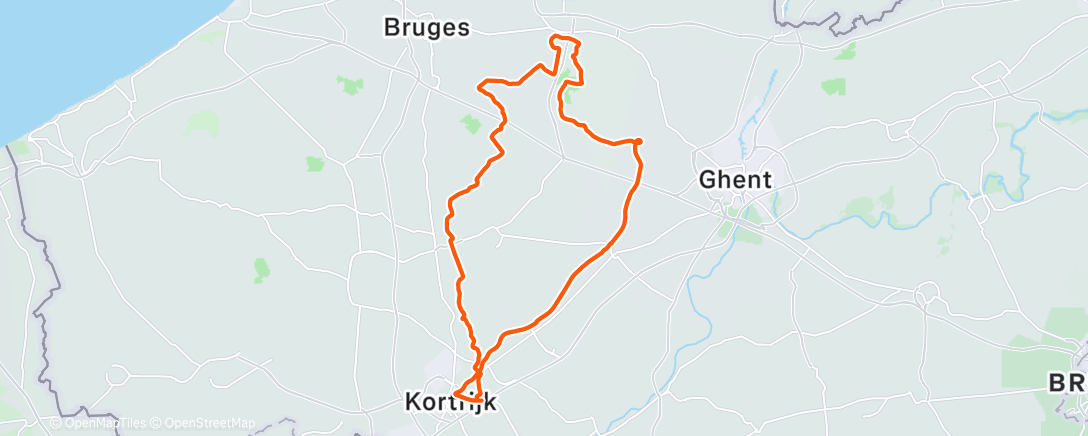 Map of the activity, Morning Ride
