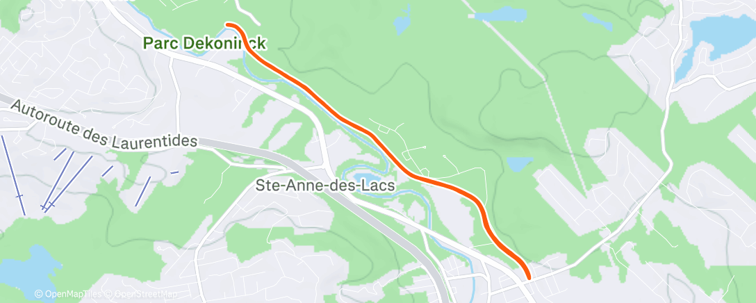 Карта физической активности (Afternoon Nordic Ski)