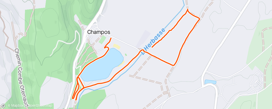 Map of the activity, Afternoon Ride