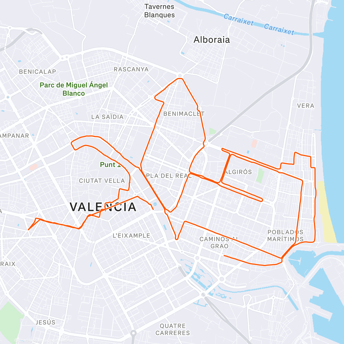 Map of the activity, On the bike today, supporting the 🏃🏻‍♂️‍➡️🏃‍♀️‍➡️🏃‍➡️
