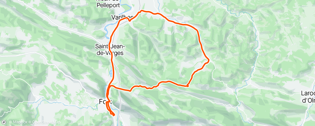 Map of the activity, Ventenac - Saint-Félix de Rieutord