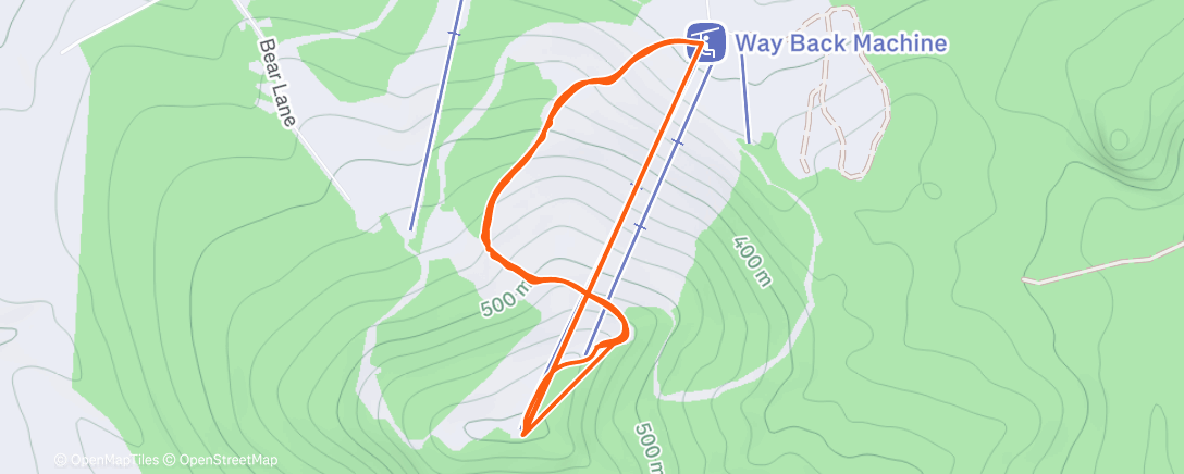 Map of the activity, Afternoon Alpine Ski