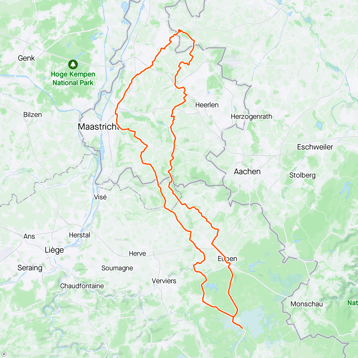 「Baraque Michel - Steigerungsintervalle」活動的地圖